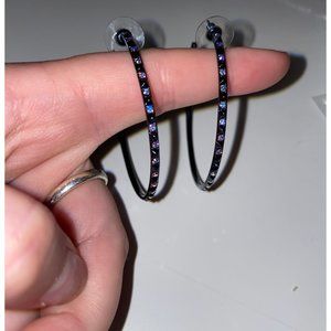 Navy Kendra Scott Hoops